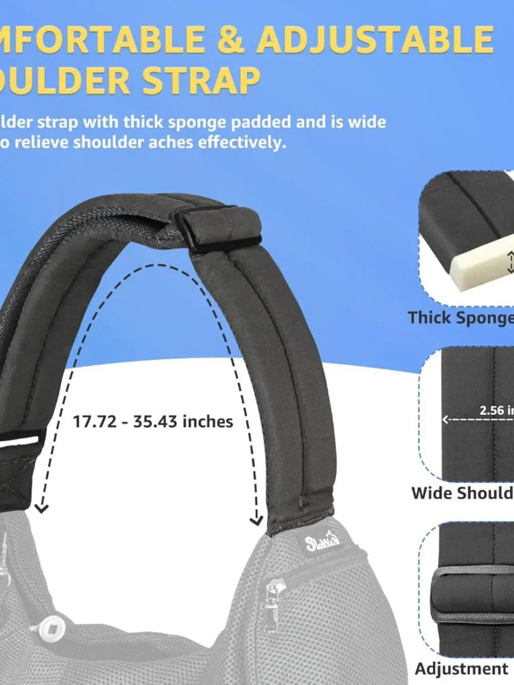 ✨ Like New ✨ SlowTon Pet Carrier Sling – Padded Adjustable Strap Dog/Cat Bag
